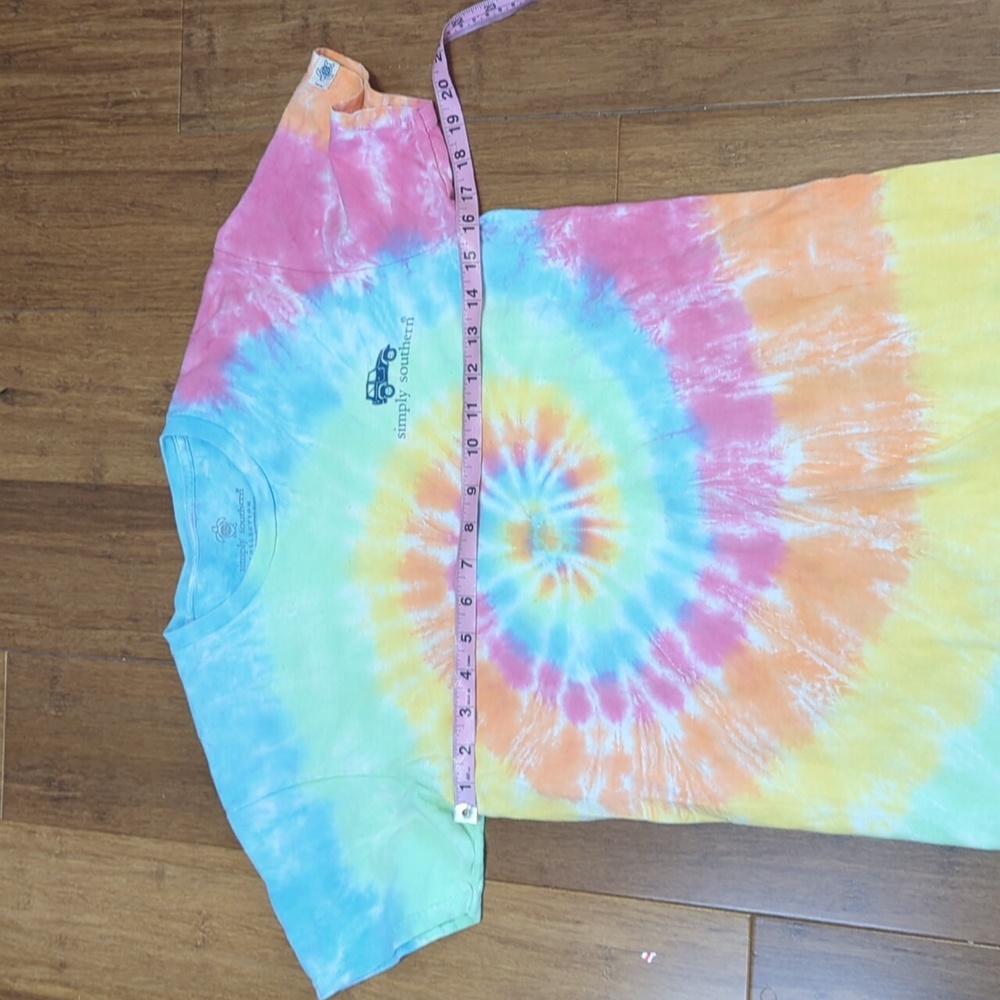 Simply Southern Tie Dye Mud Hair Don't Care T-Shirt - Picture 5 of 8